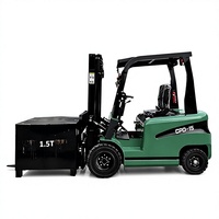 Chariot élévateur électrique au lithium 1 tonne, 4,5 m de levage, tout-terrain, avec déplacement latéral, pour entrepôt et usine