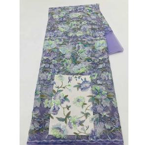 Nouvelle Arrivée : Tissu Brodé Floral Doux de Haute Qualité avec Perles et Paillettes pour Robes de Mariée – Prix de Gros - Product Image 4