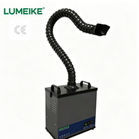 Extracteur de fumée de soudure industriel LUMEIKE YW001, bras flexible universel simple/double, purificateur de fumée multi-couches