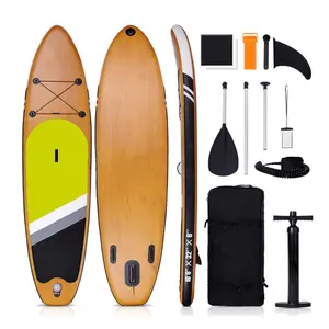 2022 SUP Holz Stil heißer Verkauf ausreichende Versorgung für Produktion und Verkauf Wassersport Surf Stand Up aufblasbares Paddle Board