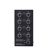 InMax Fabricant IP40 8 ports 100M D-coding Véhicule Voiture train Commutateur Ethernet industriel M12