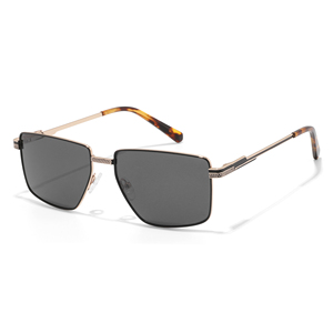 Lunettes de soleil rectangulaires en métal, monture intégrale, teinte bleue, protection UV400, unisexe, pour l'extérieur, style mode - Product Image 1