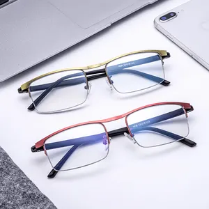 2023 High Quality Multifocal Photochromic Square Classic Progressive Anti Blue Light Blocking Reading Glasses