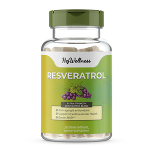 Natürliche Resveratrol-Kapseln Antioxidans Trans-Resveratrol NAD-Nahrungsergänzungsmittel für Herz- und Herz-Kreislauf-Gesundheit - Product Image 1