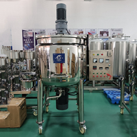 Réservoir de mélange de fusion de cire de 500 litres Mélangeur chauffant à double enveloppe Réservoir d'agitateur de chauffage en acier inoxydable