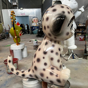 Sculpture de léopard en fibre de verre, motif animal fait main, pour extérieur, à poser au sol, décoration de maison, idéal pour un cadeau de pendaison de crémaillère - Product Image 4