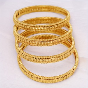 Bracciali di Lusso Stile Dubai, Regalo Placcato Oro 24K, Braccialetti Indiani Africani, <span class=keywords><strong>Gioielli</strong></span> da Matrimonio Nigeriani <span class=keywords><strong>Arabi</strong></span> per Donne - Product Image 4