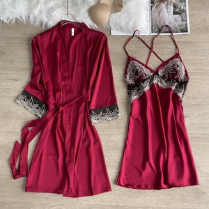 Abiti da <span class=keywords><strong>donna</strong></span> in <span class=keywords><strong>Kimono</strong></span> corto in raso di colore puro da <span class=keywords><strong>donna</strong></span> - Product Image 2