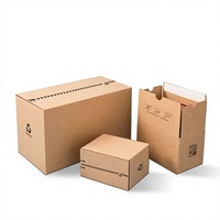 Boîte cadeau oblongue en carton kraft écologique personnalisée, biodégradable, recyclable, avec bande adhésive auto-collante facile à déchirer