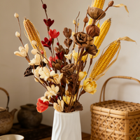 Eco Decor Leverancier Handgemaakte Handgevormde Gebeeldhouwde Biophilische Design Elementen Ecologische Maïsschil Bloemen