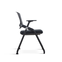 Chaise de formation pliable avec tablette d'écriture, empilable, pour bureau, conférence, salle de formation, étudiant, avec roulettes, pour bureau à domicile