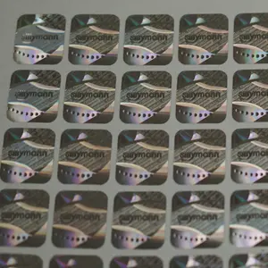 Tamper Proof Tag Authenticity Ant-counterfeit Holographic Label Security Custom Hologram Sticker Label 3D Hologram Sticker