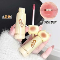 Gloss à lèvres effet miroir Cappuvini chat mignon, hydratant et repulpant, 4 teintes, personnalisable en gros, imperméable, effet verre