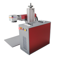 Mini machine de marquage laser de bureau 20W/30W/50W avec interface fibre optique couleur, facile à utiliser, pour outils de bijouterie