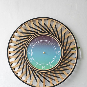 Handmade Vintage Bambu Madeira Relógio De Parede Custom Deco Estilo Digital Pendurado para Home Office Sala de Estar Agulha Arte Decorativa - Product Image 6