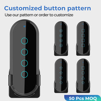 Interrupteur d'éclairage à commande tactile sans fil pour maison intelligente 433 MHz Multi-contrôle Interrupteur intelligent WiFi