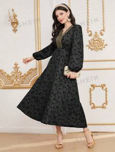 Tissu Jacquard Fukro 3D avec motif floral Jacquard tissé texturé pour la fabrication de vêtements de robe Jacquard en relief Cheongsam pour femmes - Product Image 6