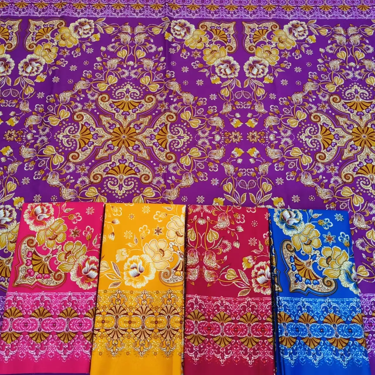 Pabrik Harga Murah Sarung batik Klasik Pria Wanita Asia Tenggara Sarung pria batik indonesia kain microfiber dalam gulungan