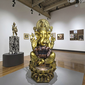 Cascade de table Feng Shui avec <span class=keywords><strong>Bouddha</strong></span> et Dieu Éléphant Hindou - Mini paysage en résine artisanal <span class=keywords><strong>pour</strong></span> la richesse et la sagesse - Product Image 6