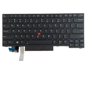 لوحة مفاتيح لأجهزة Lenovo ThinkPad, لوحة مفاتيح أصلية T490 أصلية لأجهزة Lenovo ThinkPad T480S T490 T495 P43S 01YP468 تُستخدم لـ IBM UK FR GR EU BG BE HB BR