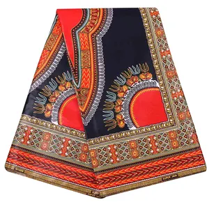 Wholesale New Stock Ankara Fabrics Hollandaise Cotton Polyester African Wax Fabric uk Black and Red