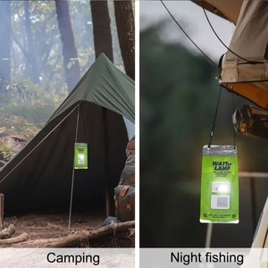 Portable Salt Water LED Lamp 50LM <b>Emergency</b> Camping <b>Light</b> Last up to 200H Night <b>Light</b> No Charging for Outdoor Camping Fishing - Product Image 2