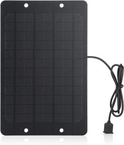 ALECTER Panneaux solaires miniatures de haute qualité, chargeur USB 5V 6W monocristallin noir, garantie 1 an, pour l'extérieur - Product Image 1