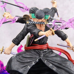 Modèles PVC Anime XinS Version <span class=keywords><strong>One</strong></span> Pieces <span class=keywords><strong>Wano</strong></span> Asura VS Kaido Roronoa Zoro <span class=keywords><strong>Figurine</strong></span> 23x21.5x29CM Boîte Couleur - Product Image 6