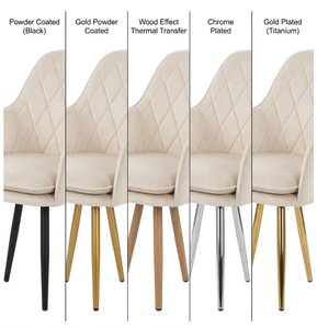 <span class=keywords><strong>Fauteuil</strong></span> de salle à manger moderne <span class=keywords><strong>et</strong></span> confortable avec pieds en métal doré, chaise d'appoint en velours <span class=keywords><strong>beige</strong></span> pour salon, chaise de salle à manger en velours - Product Image 3