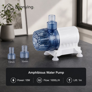 10W 초저소음 에너지 절약 필터 펌프 (투명 하우징 및 탈부착 가능 디자인, 어항용) - Product Image 1