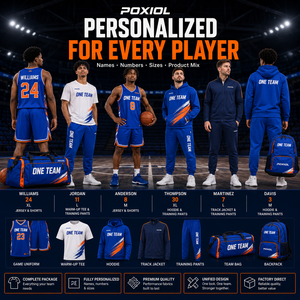Paket Perlengkapan Tim Basket Lengkap, Seragam Pertandingan Custom Print, Kaos Pemanasan, Hoodie, Celana, Tas, Bahan Anti Lembab untuk Sekolah - Product Image 5