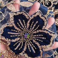 Dernière Nouveauté : Tissu de Luxe Brodé de Paillettes et Perles de Bolivie, Dentelle Française Faite Main de Haute Qualité pour Mariage ou Soirée