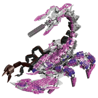 Collection d'insectes Ideas : Jouet VDM, ensemble de blocs de construction Scorpion Sci-Fi, griffes mobiles, 950 pièces, cadeau pour Noël et anniversaire