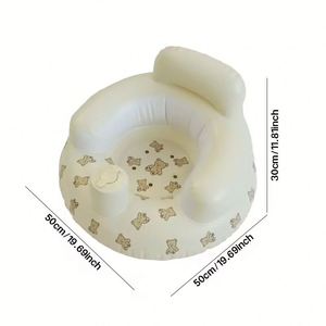 Factory Wholesale Modern Cute Bear Pattern PVC <b>Inflatable</b> Baby <b>Sofa</b> Chair Easy to Carry Living Room Bedroom Park - Product Image 1
