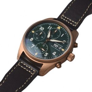 นาฬิกาควอตซ์วินเทจ รุ่นนักบิน  โครโนกราฟอเนกประสงค์ คุณภาพสูง  ทองเหลือง Cusn8  กันน้ำ 10atm  เรืองแสง  สไตล์เรโทร  พร้อมส่งฟรี - Product Image 6