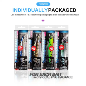 เหยื่อปลอมคุณภาพสูงแบบ OEM ขายส่ง ขนาด 3.94 นิ้ว/0.53 ออนซ์ เหยื่อแข็ง หลายสี ผลิตจากพลาสติก ABS สำหรับตกปลาแบส มาร์ลิน แม่น้ำ ทะเลสาบ และลำธาร - Product Image 2