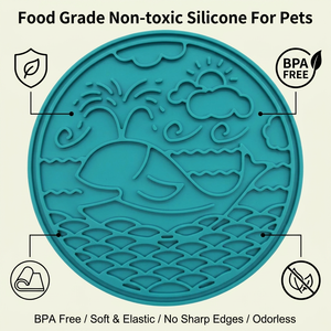 Tapis de léchage en silicone pour chiens et chats, tapis de léchage à alimentation lente avec ventouses, réducteur d'anxiété et d'ennui - Product Image 1