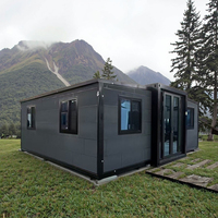 Maison préfabriquée en conteneur extensible, vente en gros en Chine, maison en conteneur pliable de 40 pieds, mini-maisons préfabriquées, maison modulaire