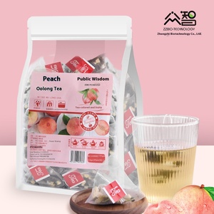 Thé Oolong à la pêche, sachet de thé individuel savoureux, combinaison de thés aromatisés sains et certifiés - Product Image 5