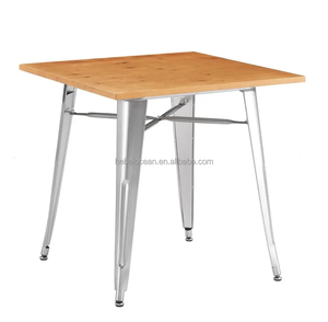 <span class=keywords><strong>Table</strong></span> basse de qualité supérieure cadre en métal bois industriel bois <span class=keywords><strong>table</strong></span> à manger en métal martelé <span class=keywords><strong>table</strong></span> basse en métal - Product Image 4