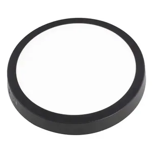 Moderna lampada da soffitto a LED 18W con luce calda e fredda 5 pezzi con struttura nera telecomando AC per soggiorno 6000K