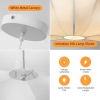 Lustre de plafond LED de luxe moderne pour salon, salle à manger, restaurant, café, décoration intérieure, éclairage suspendu en soie à LED
