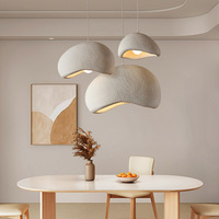 Luminaire Suspendu Wabi Sabi Créatif Design Nordique, Abat-Jour Décoratif pour Plafonniers de Salle à Manger, Bar et Restaurant
