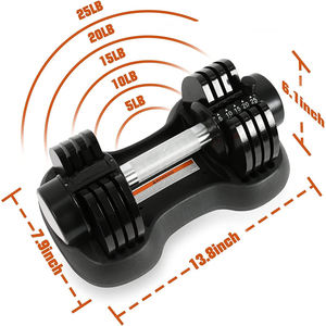Set di <span class=keywords><strong>Manubri</strong></span> Regolabili da 11kg per Allenamento ad Alta Intensità, per <span class=keywords><strong>Casa</strong></span> e Palestra Commerciale - Product Image 2