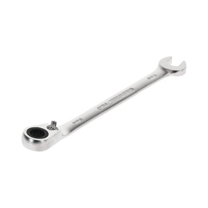 Jeu de clés à cliquet métriques en acier au chrome-vanadium OEM, double embout, finition miroir, poignée droite, pour bricolage - Product Image 4