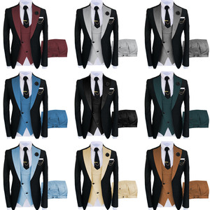 Traje <span class=keywords><strong>de</strong></span> negocios personalizado <span class=keywords><strong>de</strong></span> alta calidad <span class=keywords><strong>para</strong></span> <span class=keywords><strong>hombres</strong></span> Conjunto <span class=keywords><strong>de</strong></span> tres piezas Manga larga Slim Fit <span class=keywords><strong>Trajes</strong></span> formales Novios Traje <span class=keywords><strong>de</strong></span> <span class=keywords><strong>boda</strong></span> - Product Image 3