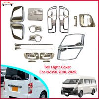 Ensemble complet d'accessoires de couleur chrome pour Nissan NV350 URVAN E26 2018-2025 Kit de chrome extérieur Accessoires de mise à niveau