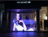 Écran LED transparent ultra-fin semi-flexible 8K HDR10+ IP65 étanche pour vitre arrière de voiture avec contrôle cloud 4G
