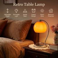 Lampe chauffe-cire en verre globe rétro, personnalisable en usine, diffuseur d'aromathérapie, lampe de table pour décoration intérieure et cadeau