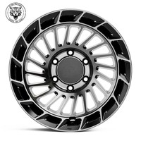 Nouvelles jantes de camion tout-terrain en alliage d'aluminium forgé 6x139.7/6x135/6x130/6x165.1 17x9/10 18x9/10 Finition noire pour pick-up et SUV